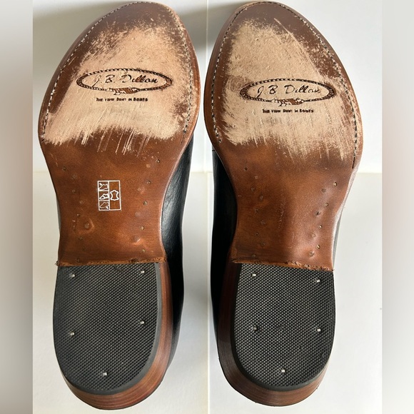 {Sz10} JB Dillon Ankle Boots Heeled Slip On Leather Women’s - Picture 6 of 13